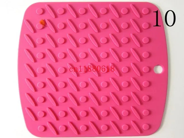 500pcs/lot Free Shipping Silicone Heat Insulation Dinner Table Mat Cup Mug Dish Coaster