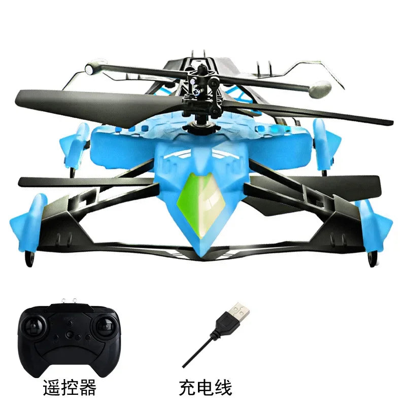 Drone Aerial Photography Toy Professional Equipment Amphibious Quadrocopter Fixed-height Stunt Racing Land-Air Vehicle