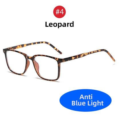 2024 Trending Blue Light Blocking Men's Glasses Gaming TR90 Matte Black Anti Ray Eyeglasses Women Transparent Fashion Eyewear