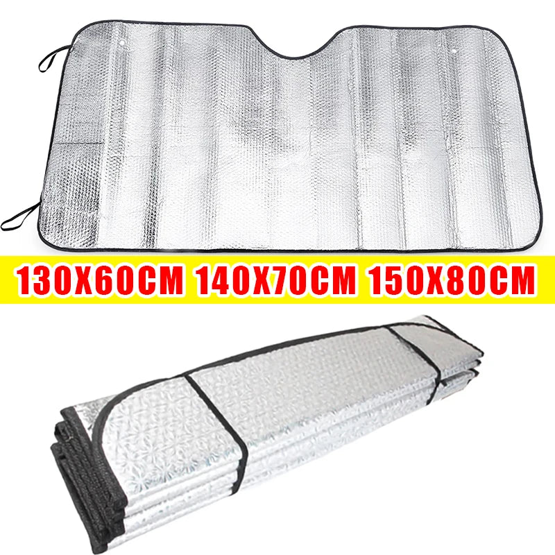 140x70CM Car Window Sun Shade Windshield Snow Ice Anti-UV Protection Front Rear Windshield Block Cover Visor Auto Accessories