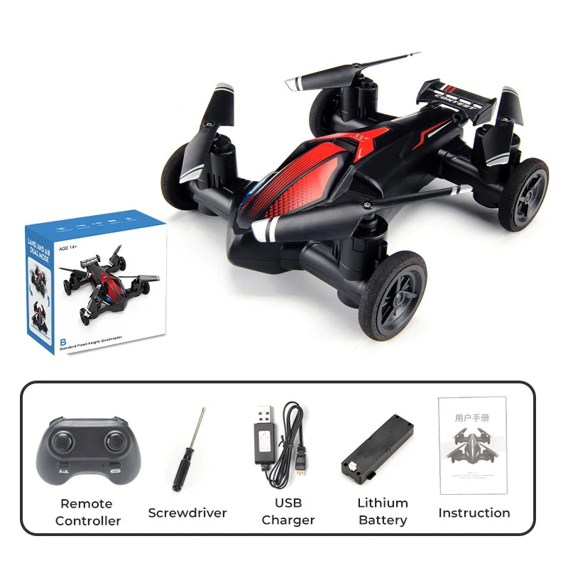 JJRC H103 Land-Air Mini RC Drone Car Dual-Mode Remote Control Quadcopter Headless Altitude Hold 360° Flip RC Toy Gift for Kids