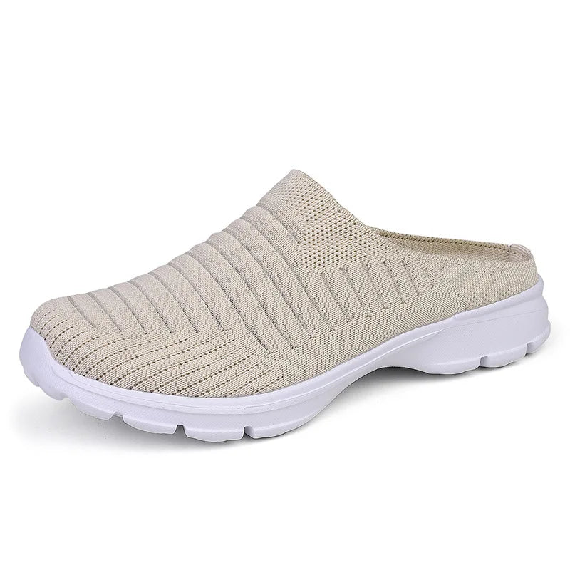 Slippers Summer Men  Mesh Breathable Home Indoor Slippers Men Thick Bottom Slides Fashion Couple Walking Shoes Chanclas Hombre