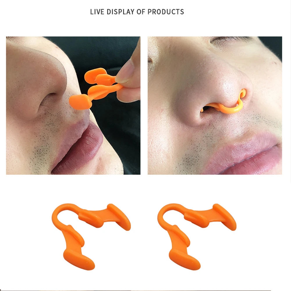 Anti Snoring Nasal Dilator Improve Sleep Silicone Nose Clip Sleeping Aid Snore Stopper Anti-Snoring Devices Help Breathe