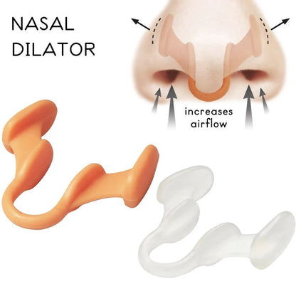 Anti Snoring Nasal Dilator Improve Sleep Silicone Nose Clip Sleeping Aid Snore Stopper Anti-Snoring Devices Help Breathe