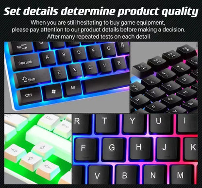 USB Wired Keyboard Mouse Set 104 Keys Backlight Gaming Keyboard Gaming Mouse For Laptop PC Computer