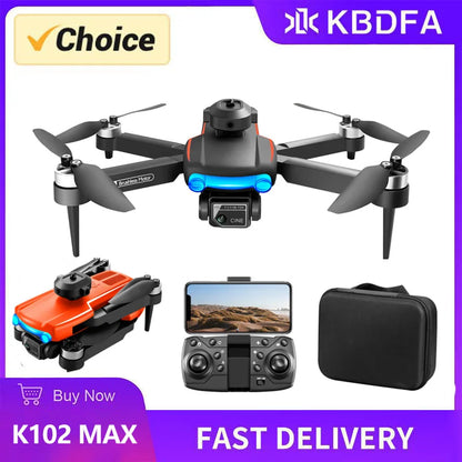 KBDFA K102 Pro Mini Drone 4K HD Camera Optical Flow Drones Aerial Photography Quadcopter Obstacle Avoidance WIFI FPV Dron RC Toy