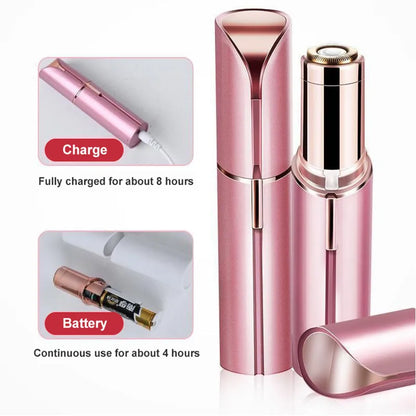 Electric Eyebrow Trimmer Mini Eye Brow Epilator Facial Lipstick Shape Hair Removal Portable Women Painless Razor Shaver Tool