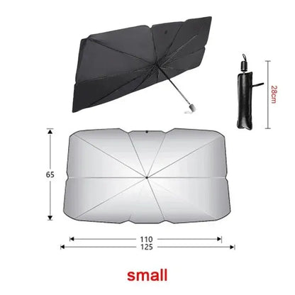 Car Sunshade Umbrella Windshield Folding Front Parasol Umbrella Type Sun Shade for Car Window Summer Sun Protection Accessories