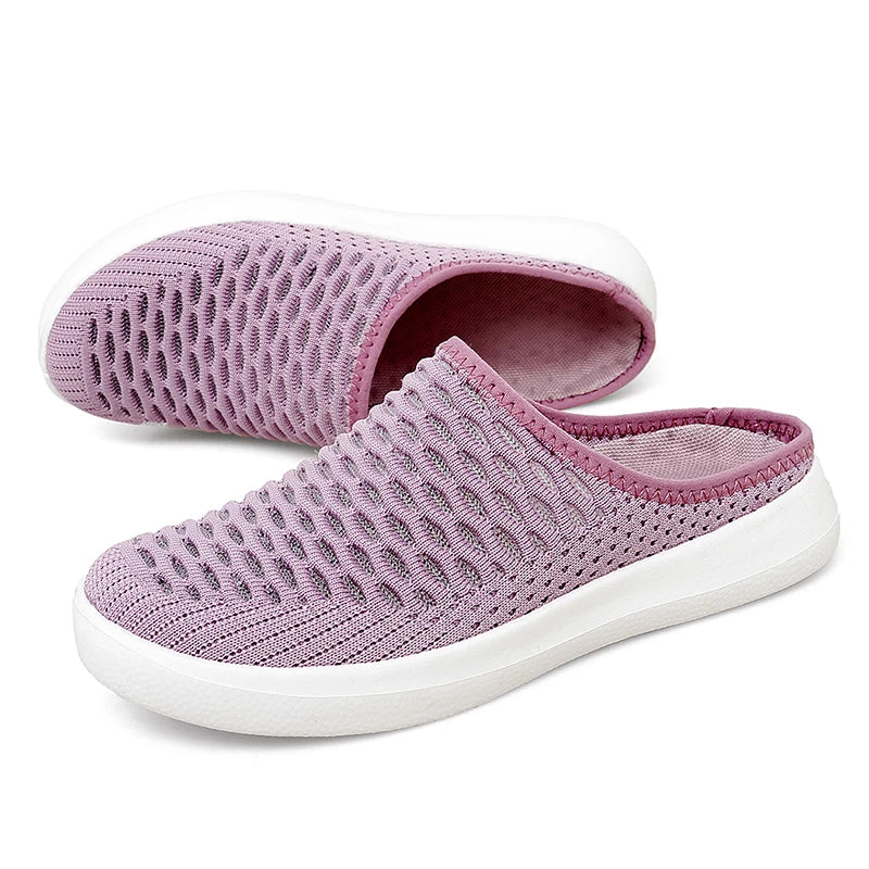 Women Slippers Sandals 2021 Summer Beach Slippers Women Breathable Mesh Flat Shoes Women Flip Flops Zapatos Mujer Home Slippers