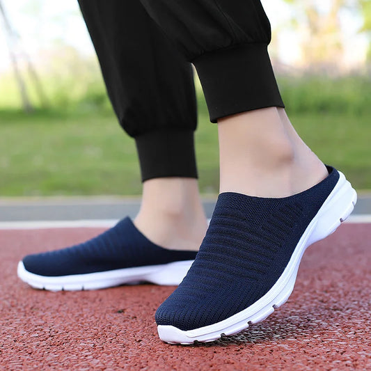 Slippers Summer Men  Mesh Breathable Home Indoor Slippers Men Thick Bottom Slides Fashion Couple Walking Shoes Chanclas Hombre