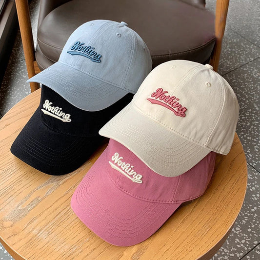 RICYGVM Letter Embroidery Baseball Hat For For Women Men Fashion Duck Tongue Cap Outdoor Sunshade Peaked Caps Solid Color Visors