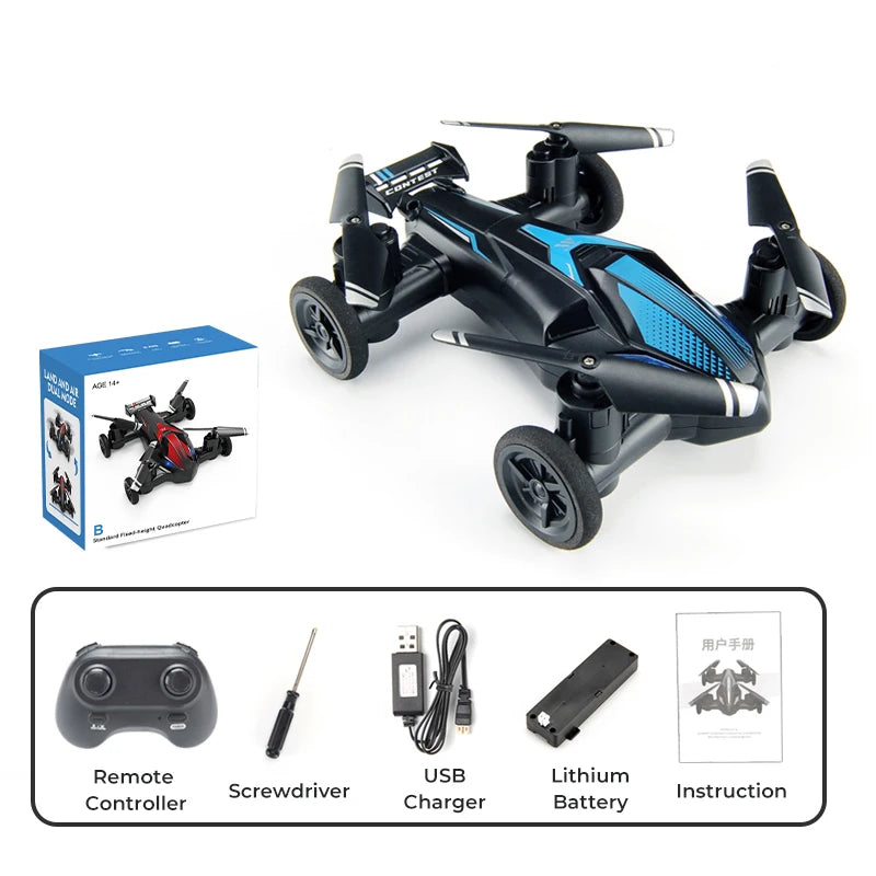 JJRC H103 Land-Air Mini RC Drone Car Dual-Mode Remote Control Quadcopter Headless Altitude Hold 360° Flip RC Toy Gift for Kids