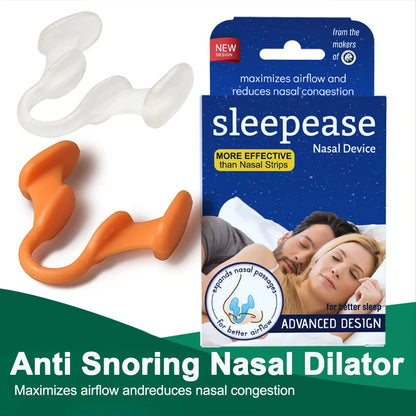 Anti Snoring Nasal Dilator Improve Sleep Silicone Nose Clip Sleeping Aid Snore Stopper Anti-Snoring Devices Help Breathe