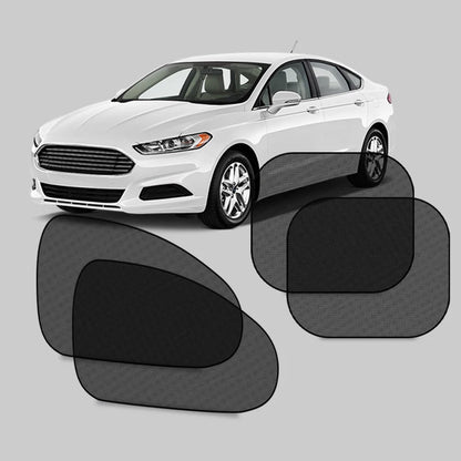 SEAMETAL 2PCS Car Window Sunshade Cover Sun Shield UV Protection Auto Front Rear Black Window Curtain Summer Car Accessories