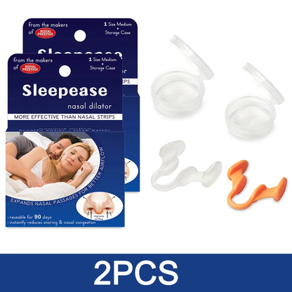 Anti Snoring Nasal Dilator Improve Sleep Silicone Nose Clip Sleeping Aid Snore Stopper Anti-Snoring Devices Help Breathe